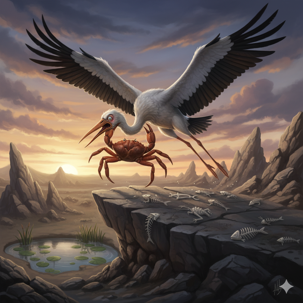 The Stork and the Crab
