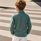 Clubhouse Junior T-Shirt - Green Zip-Up T-Shirt for Boys
