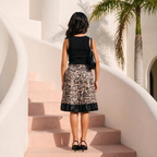 Girls Printed Knee-Length Skirt | Modern Heirloom Skirt - The Orikai