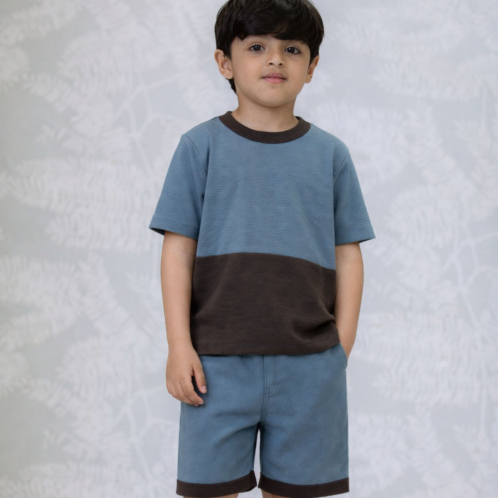 Boys Cotton Co-ord Set - Midnight Jungle