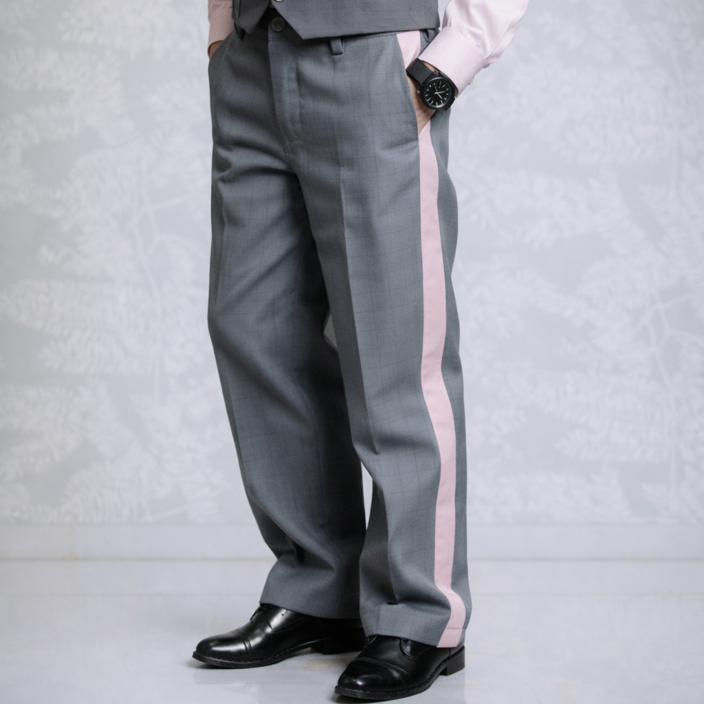 Formal Checkered Pants - Ribbon Run