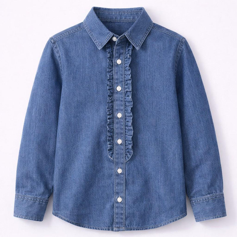 100% cotton denim shirts for boys 