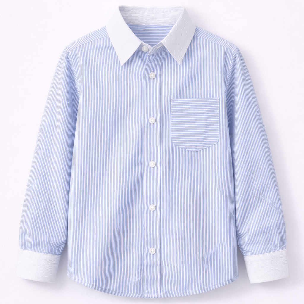 Boys Striped Formal Shirt - Sleek & Sharp
