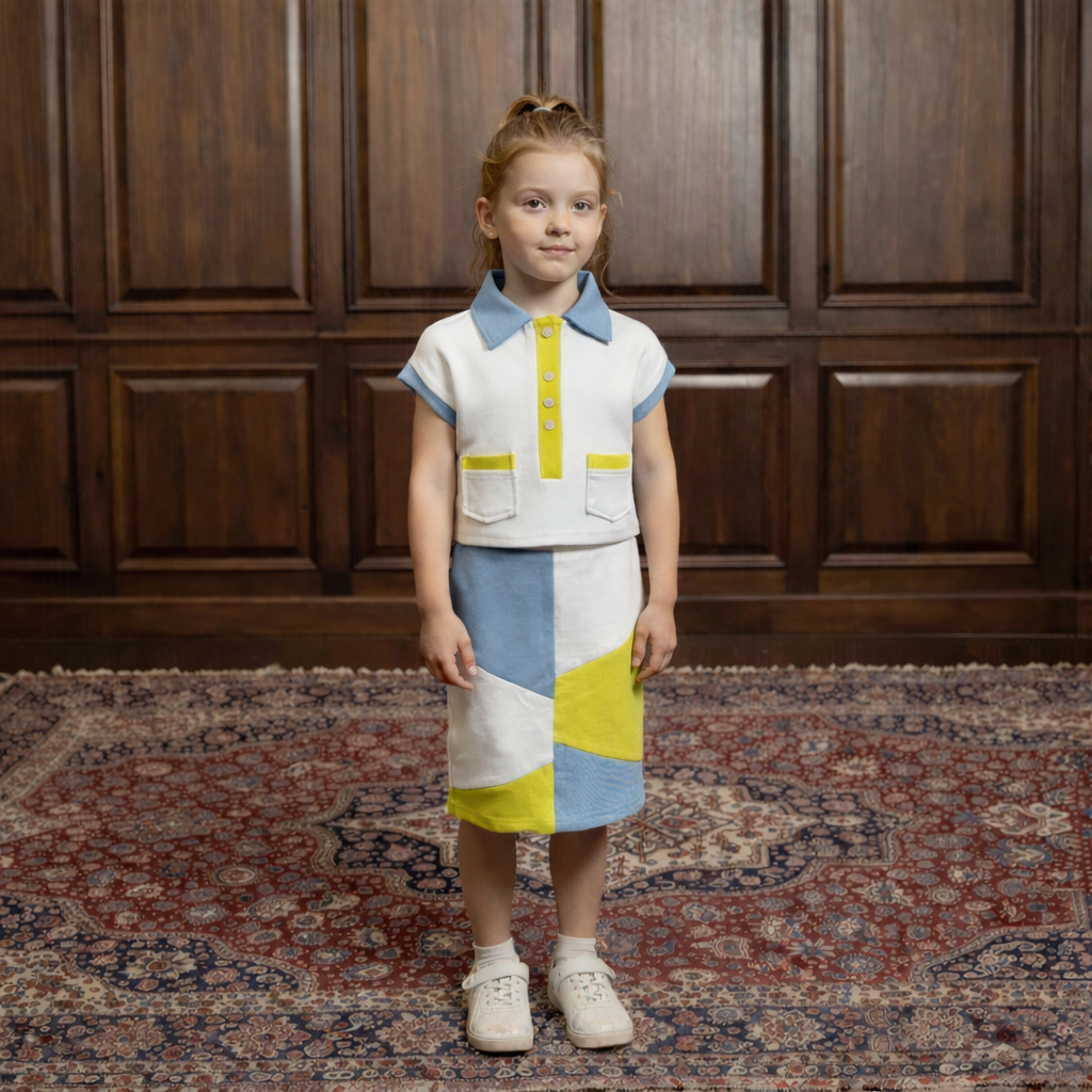 Girls Soft Cotton Colorful Candy Co-ord Set