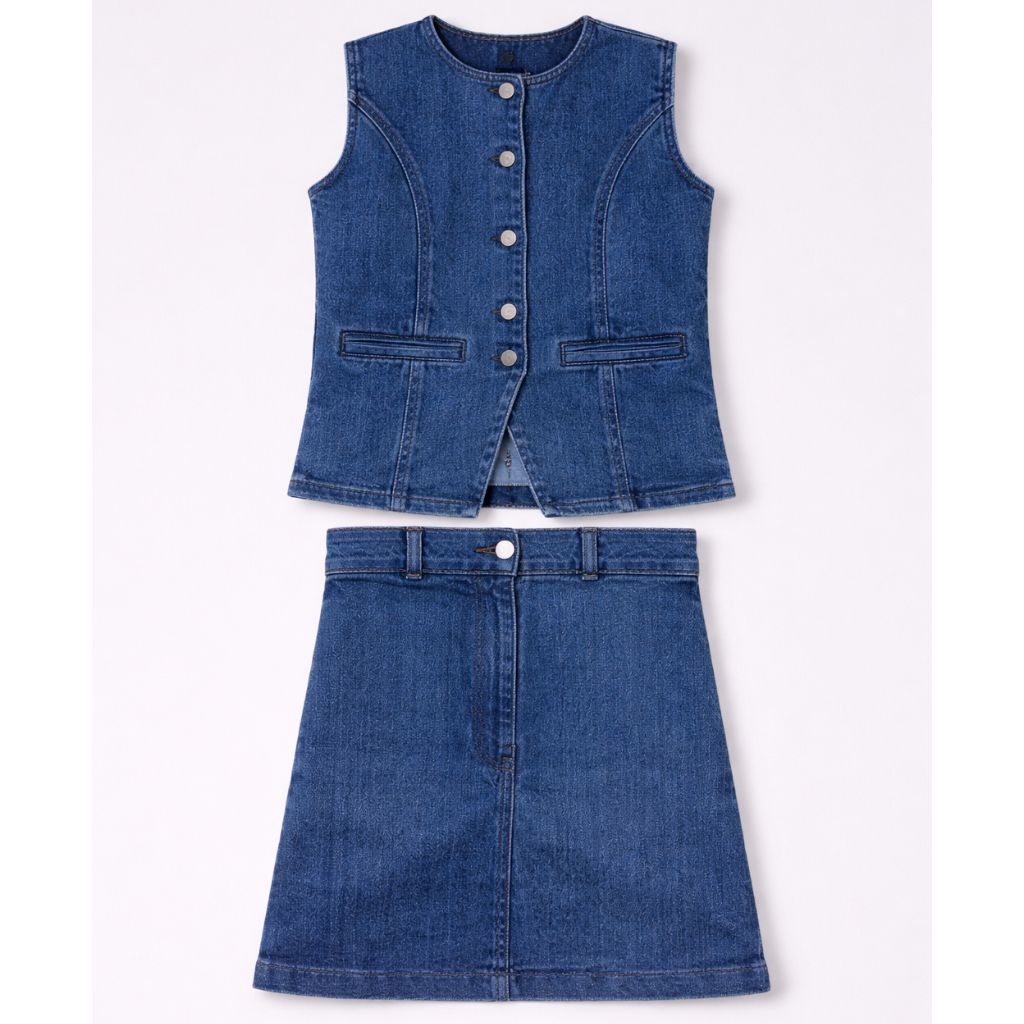 Mini Denim Utility Co-ord Set