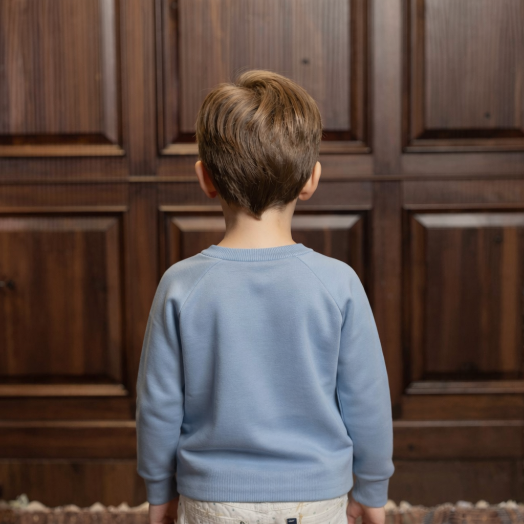 Boys Cotton Sweatshirt - Oxford Blue