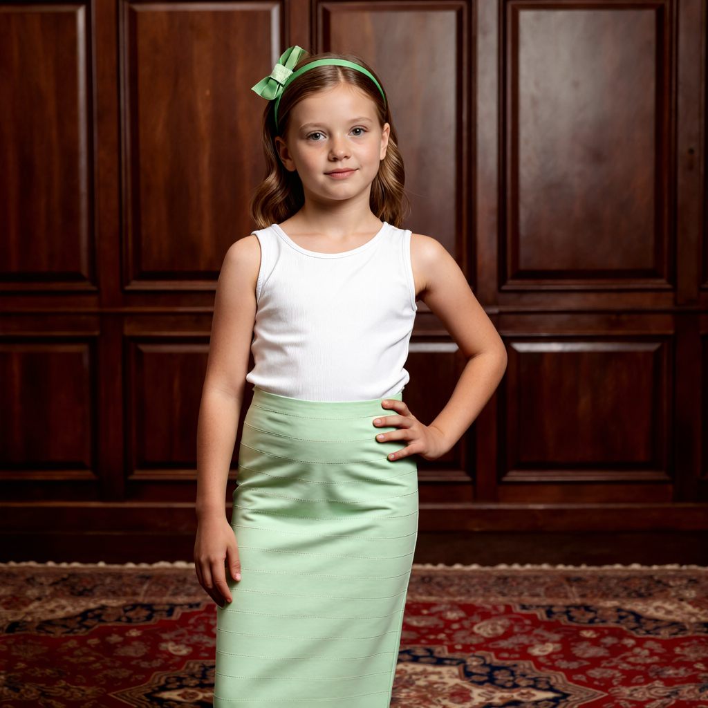 Illusion Stripe Skirt