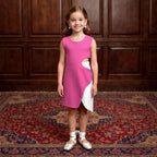 Girls pink dress casual and party outfit 