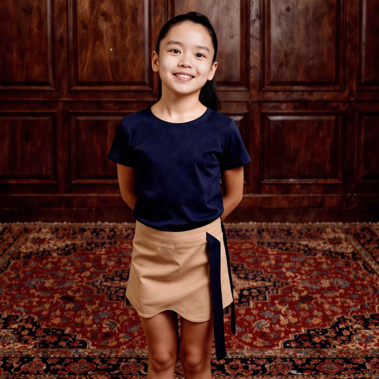 Girls Cotton Soft Serve Skirt
