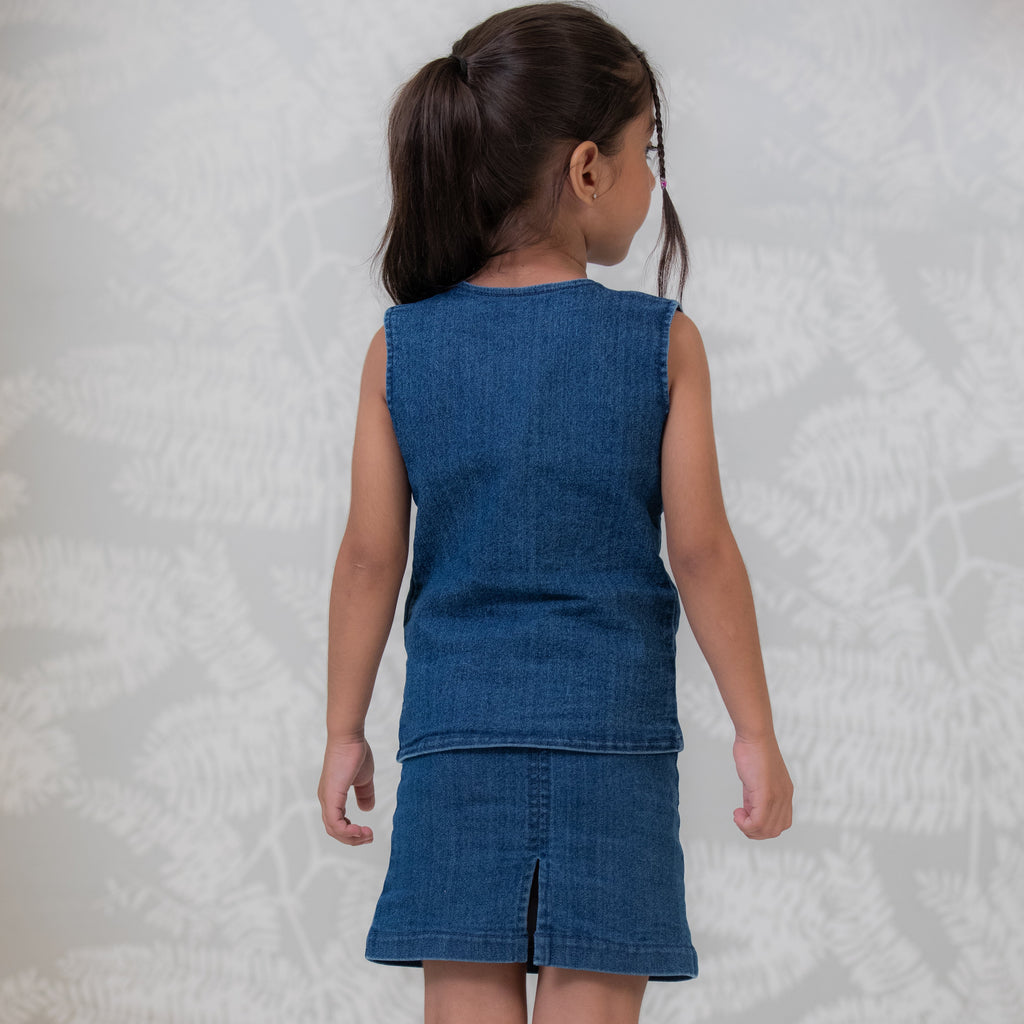 Mini Denim Utility Co-ord Set