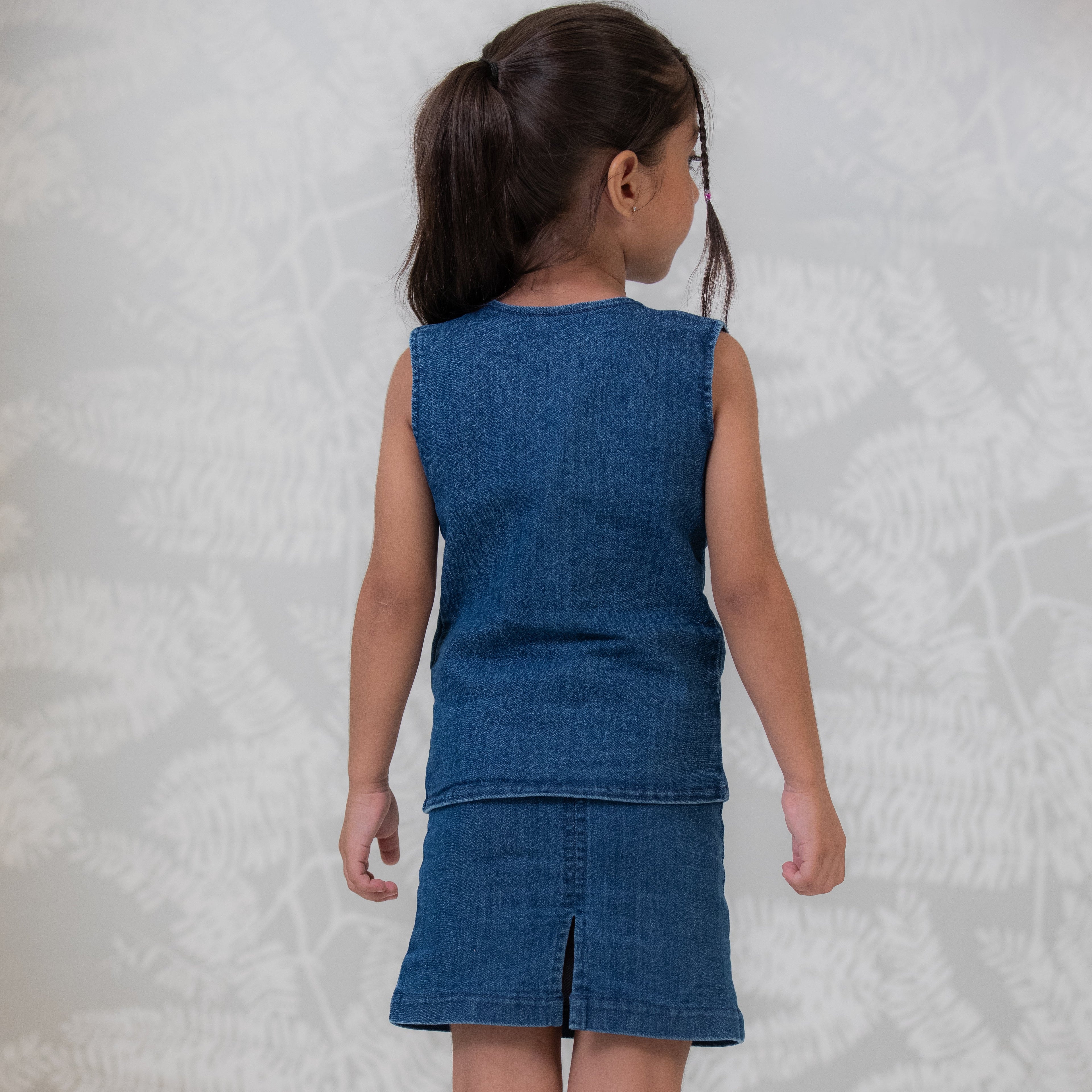 Mini Denim Utility Co-ord Set