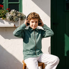 Clubhouse Junior T-Shirt - Green Zip-Up T-Shirt for Boys