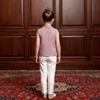 Girls Cotton Asymmetric Wrap Design Top - The Orikai