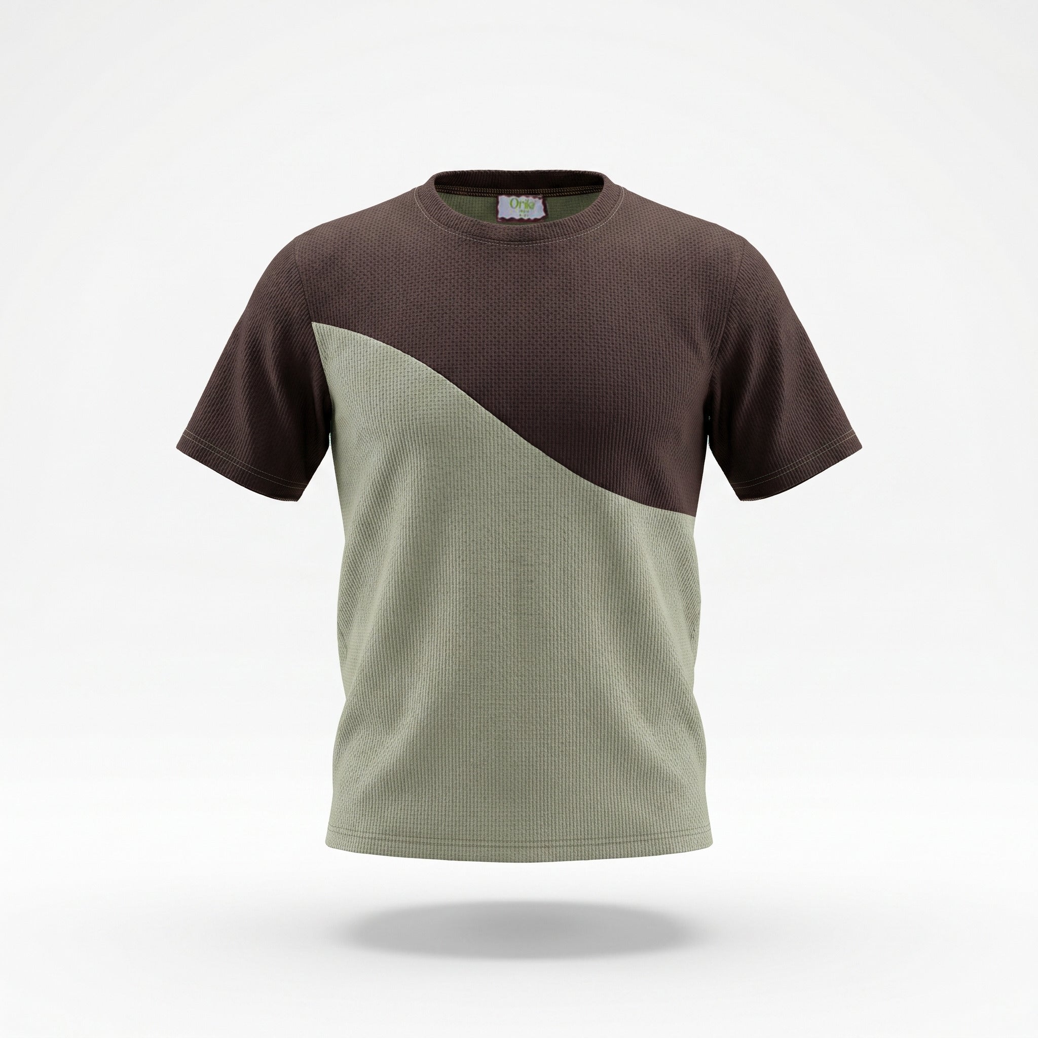 Boys Textured Colorblock T-Shirt