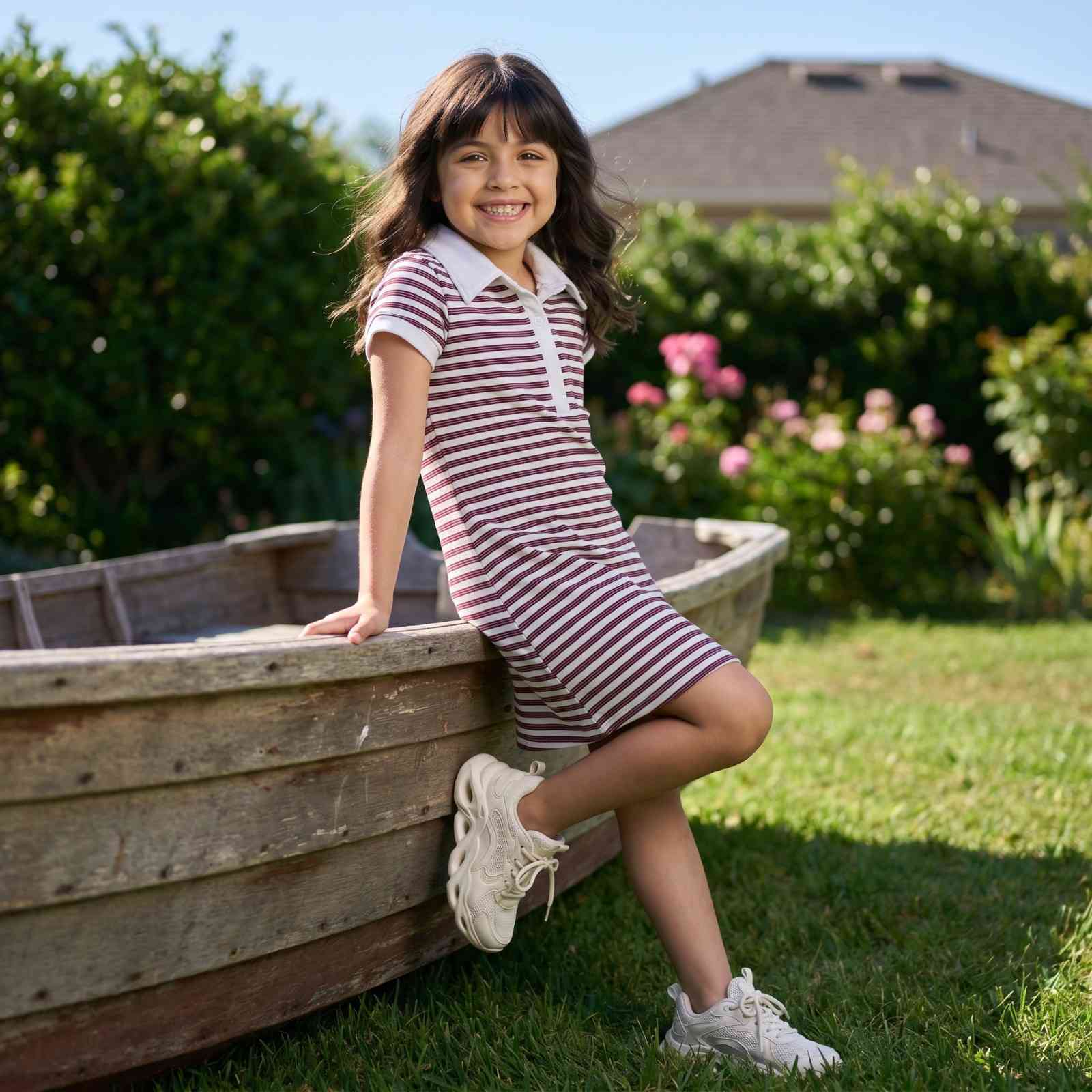 Future Tennis Champion | Girls Knee Length Polo Dress