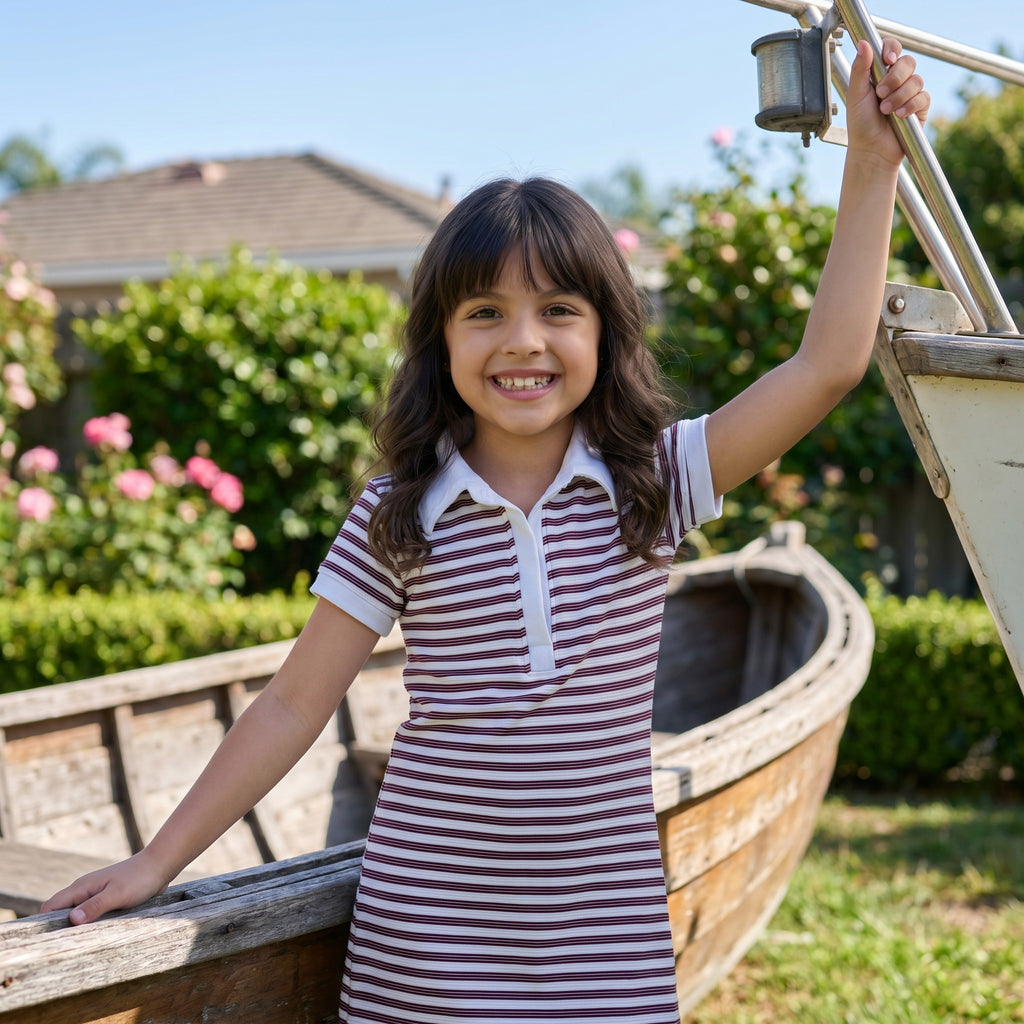 Future Tennis Champion | Girls Knee Length Polo Dress