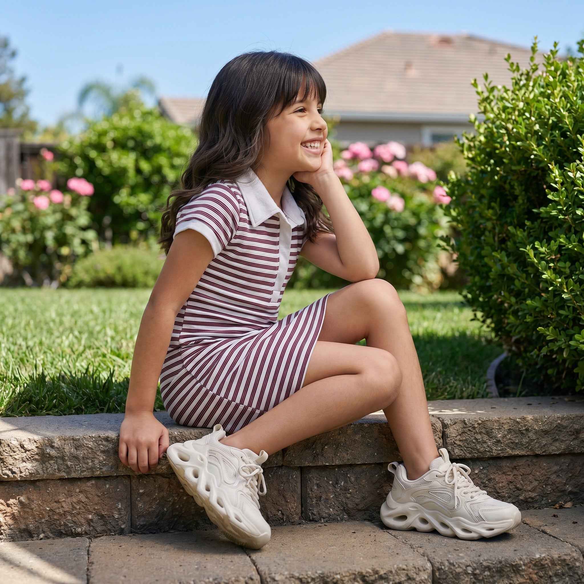 Girls Knee Length Polo Dress – The Orikai