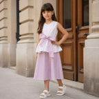 The Positano Bow Co-ord Set |  Elegant Summer Outfit for Girls