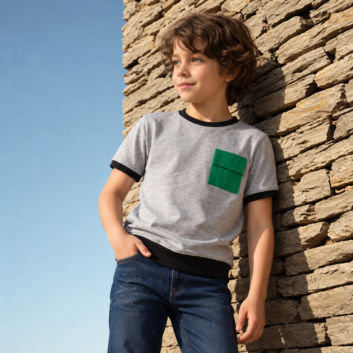 The Weekend Ace Tee | Short Sleeved Grey T-Shirt