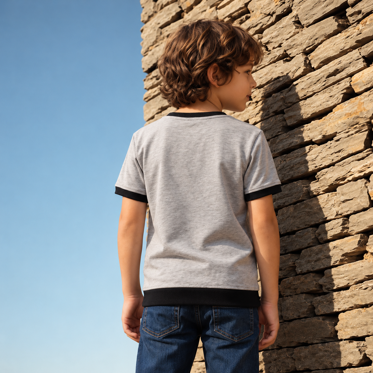 The Weekend Ace Tee | Short Sleeved Grey T-Shirt