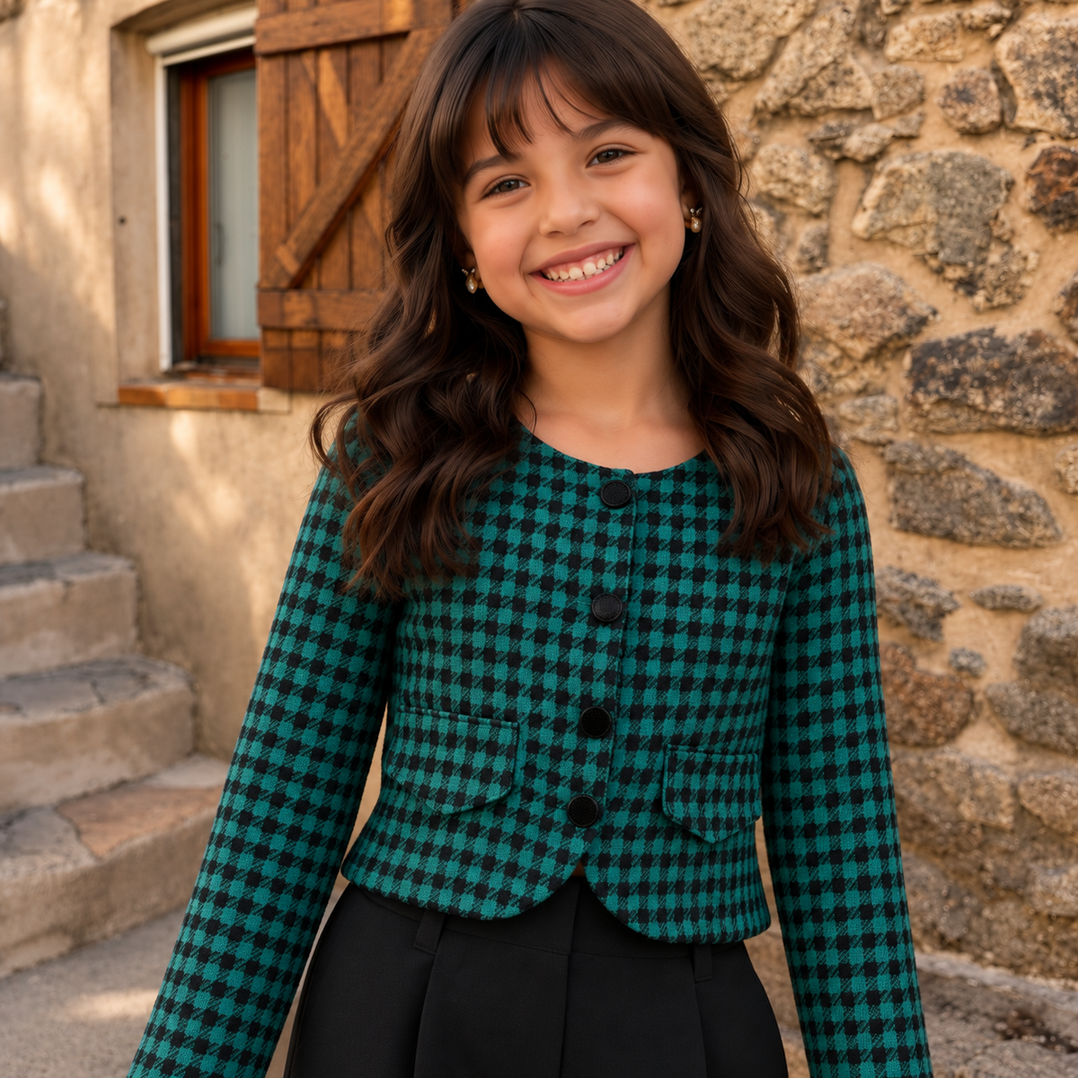 Girls Tailored Classic Design Top