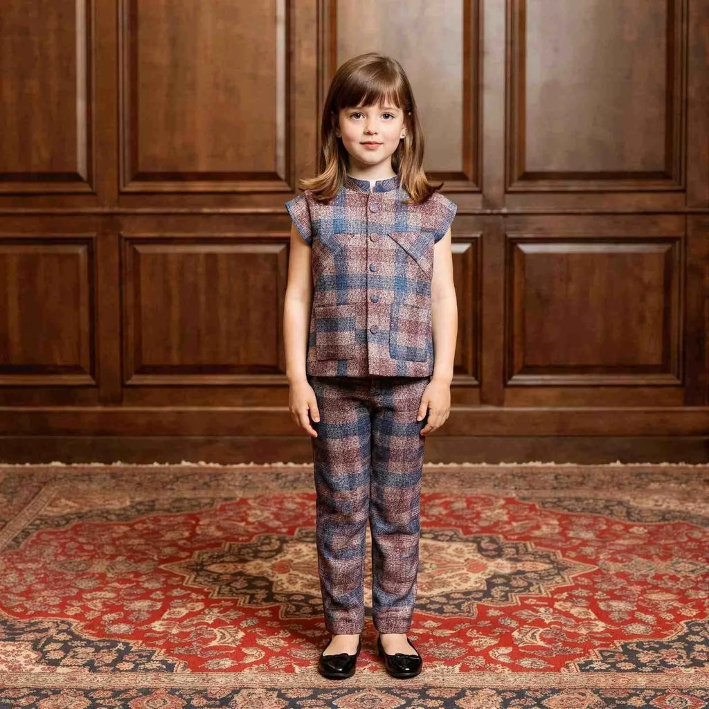 Girls Jam Jam Jambu Tweed Co-Ord Set