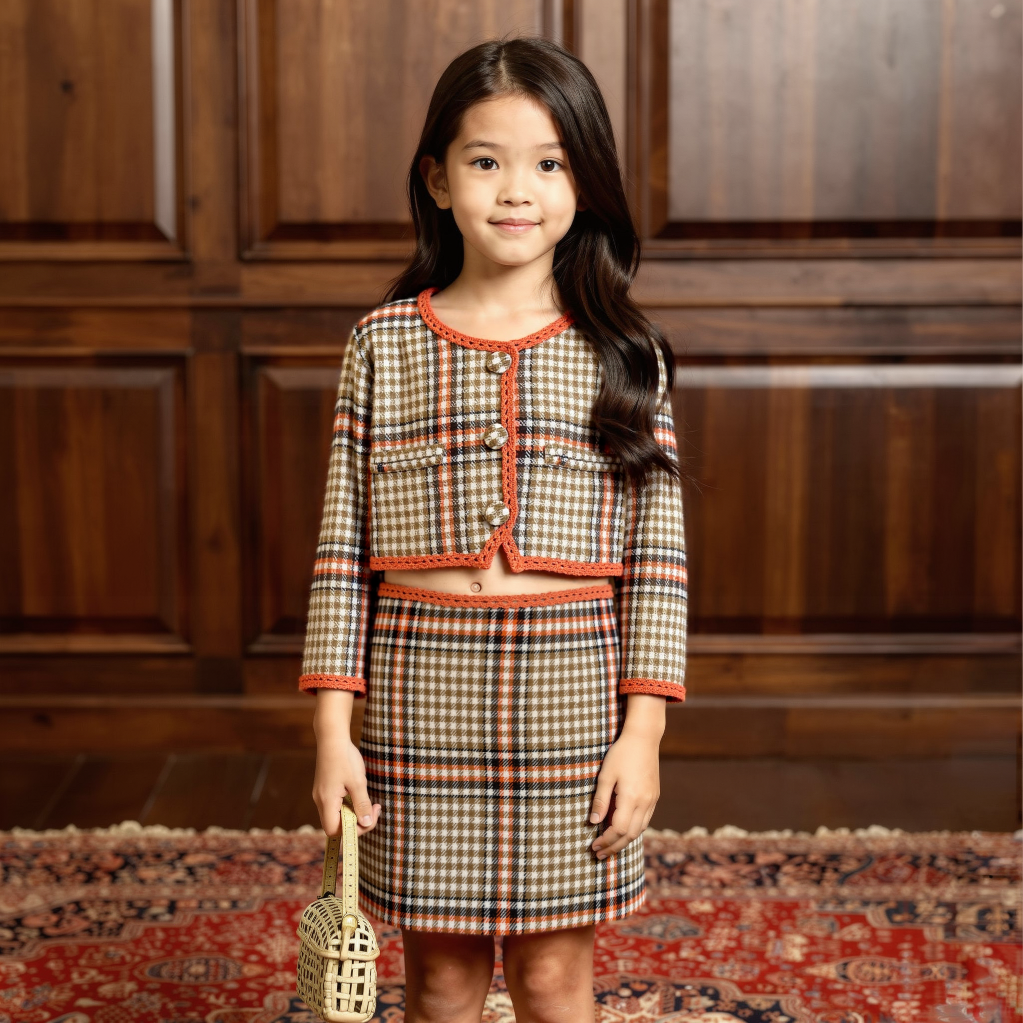 Pastel Boucle Trim Twinset Co-ord Set