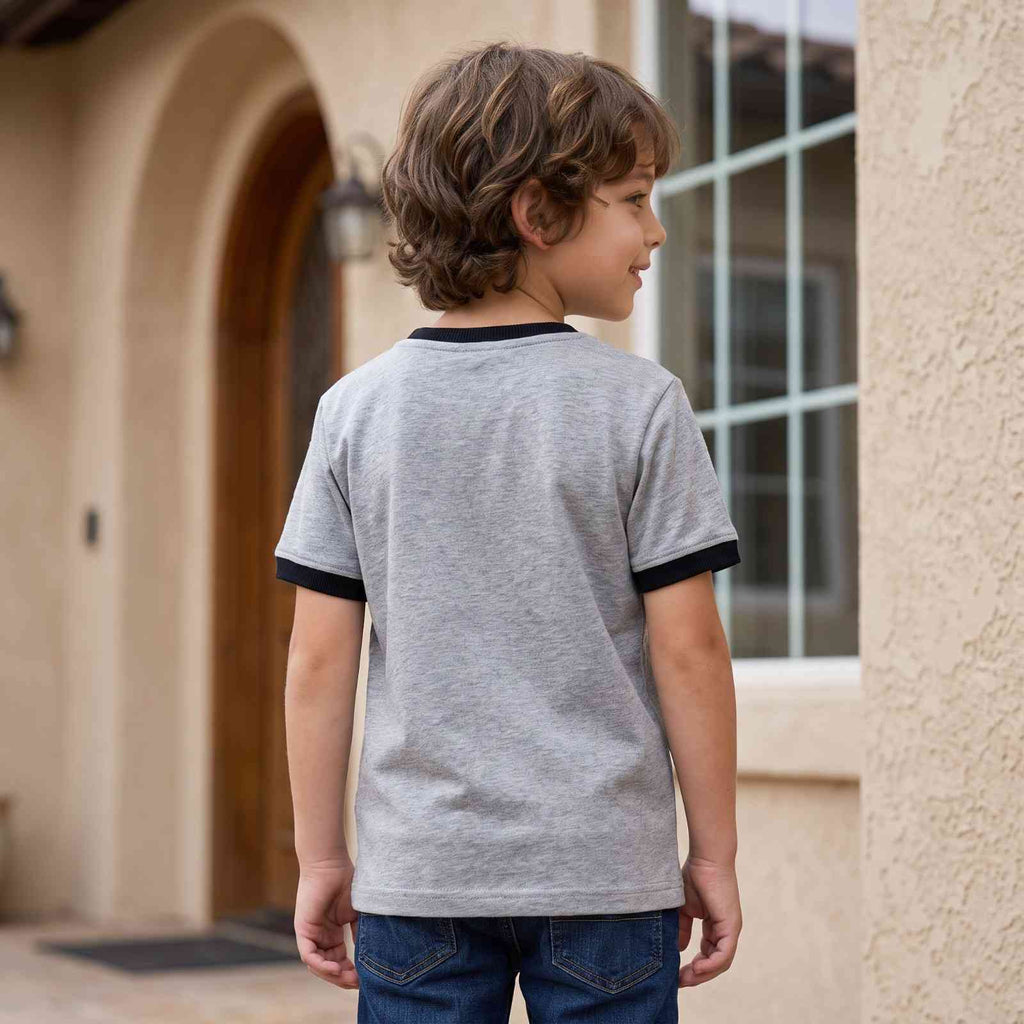 The Weekend Ace Tee | Short Sleeved Grey T-Shirt