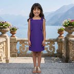 Little Guest of Honour | Purple Bow Dress