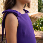 Little Guest of Honour | Purple Bow Dress