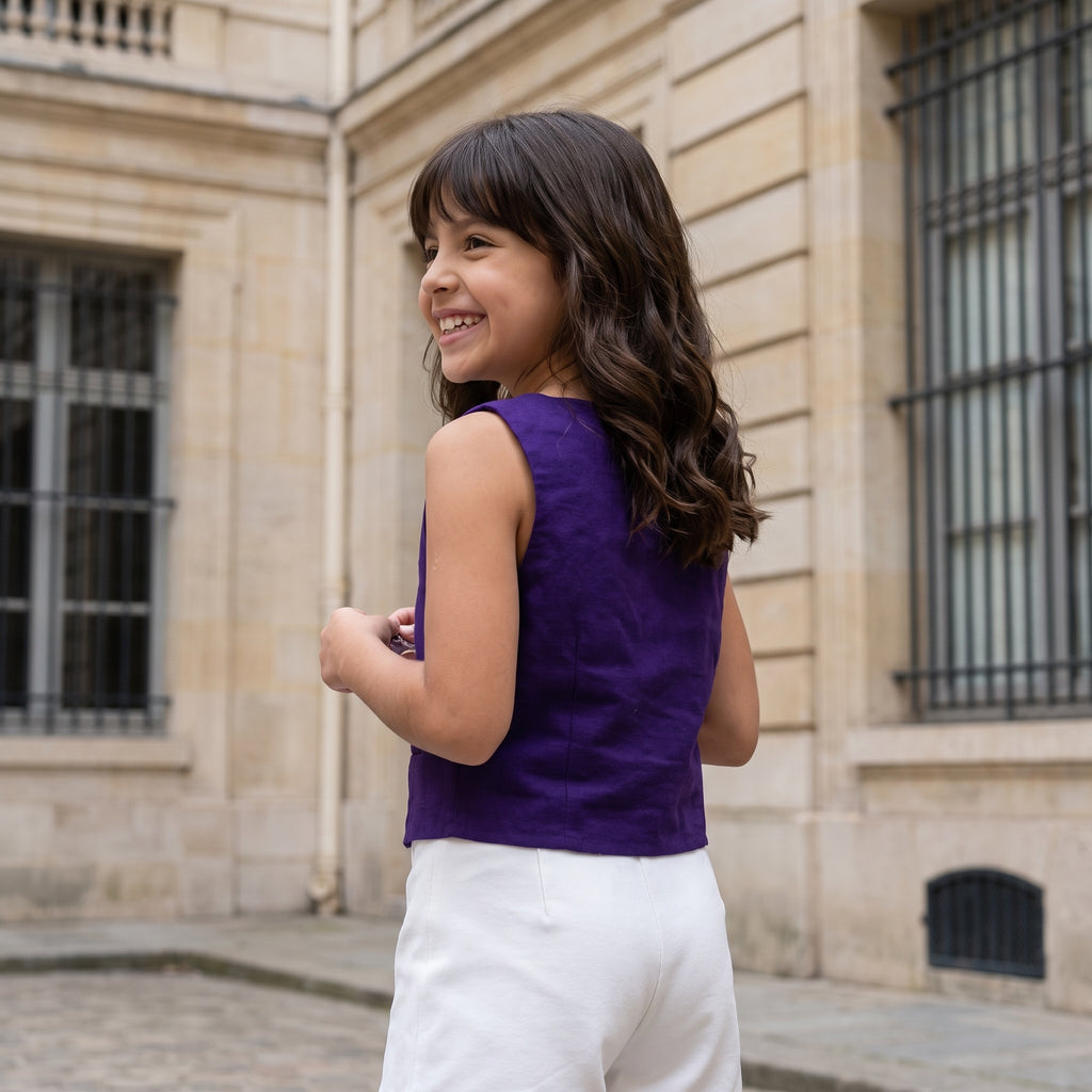 The Linen Curve Top