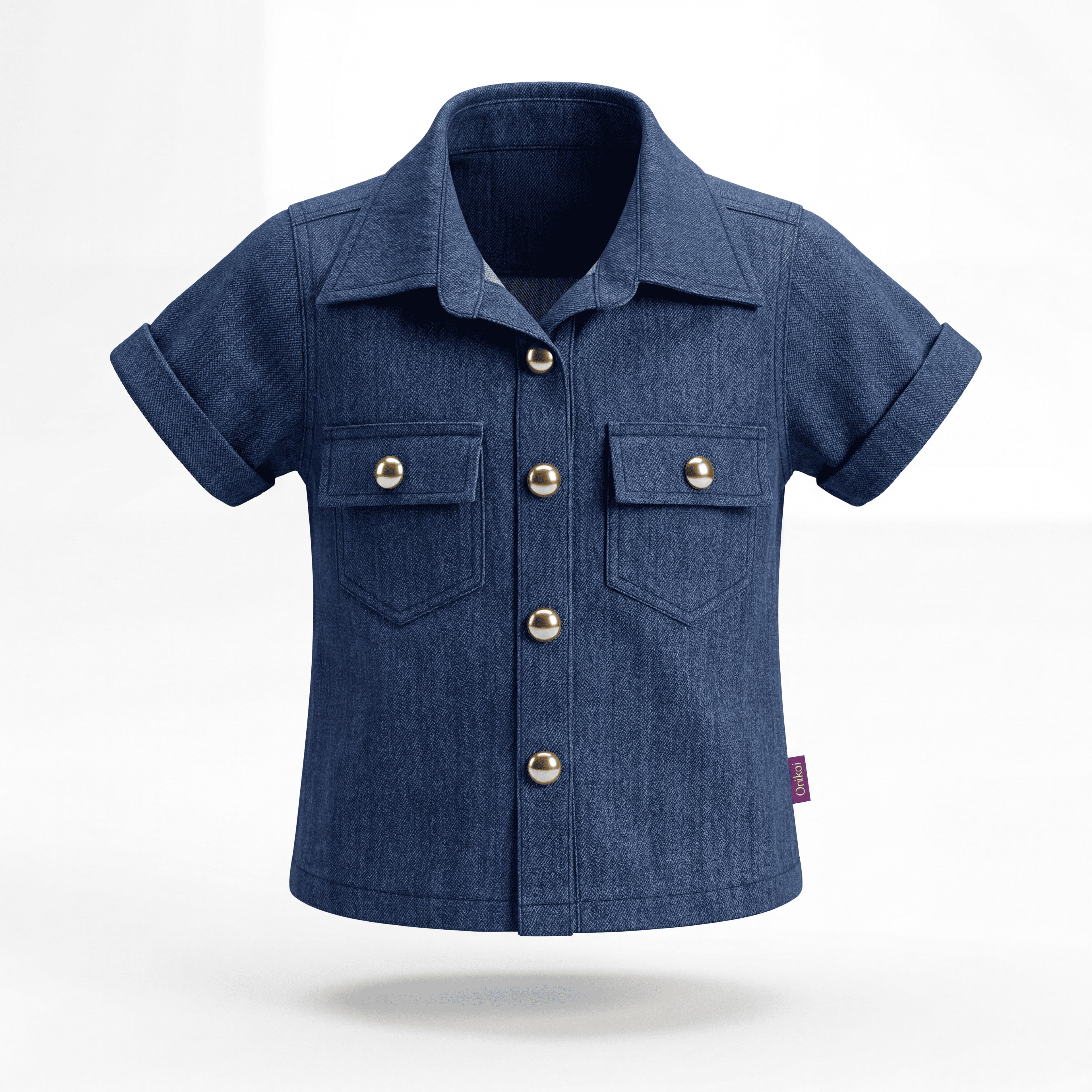 Girls 100% Cotton Denim Play & Wander Co-ord Set