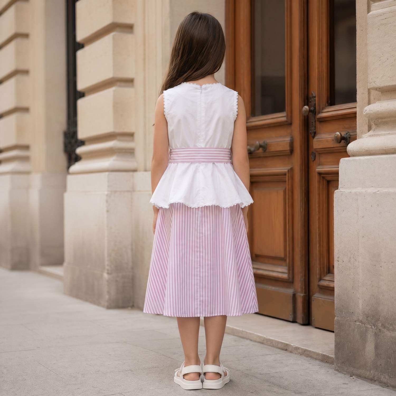 The Positano Bow Co-ord Set |  Elegant Summer Outfit for Girls