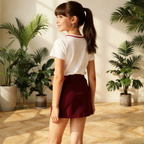 The Scarlet Bow Skirt