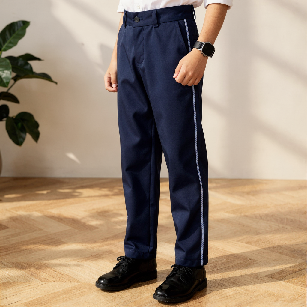 Boys Premium Navy Blue Formal Pants