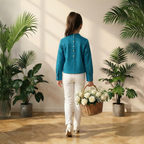 Premium Textured Party Top For Girls - La Tied Elegance