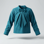Premium Textured Party Top For Girls - La Tied Elegance