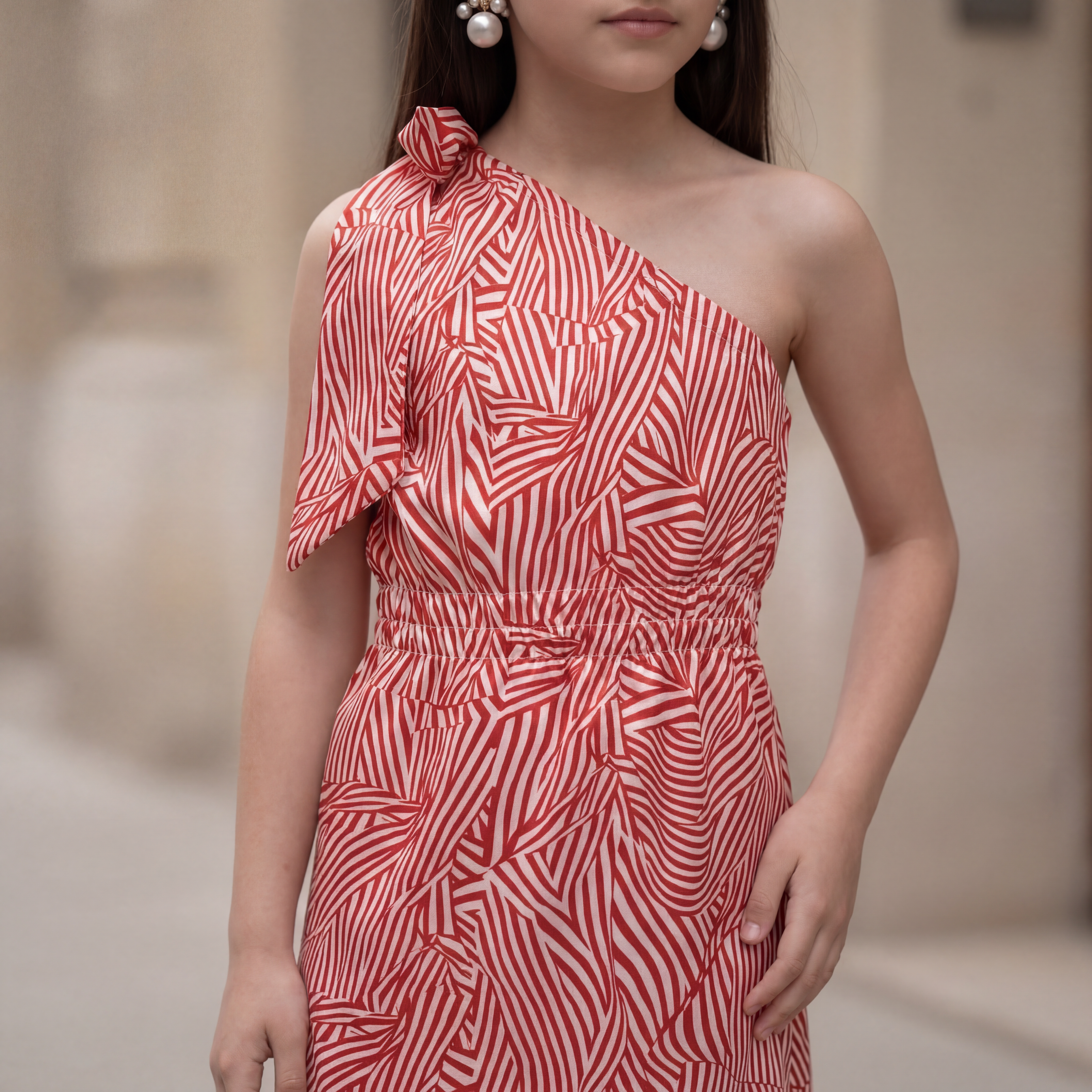 Signature One-Shoulder Prisma Dress
