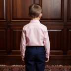Boys Blush Pink Cotton Shirt