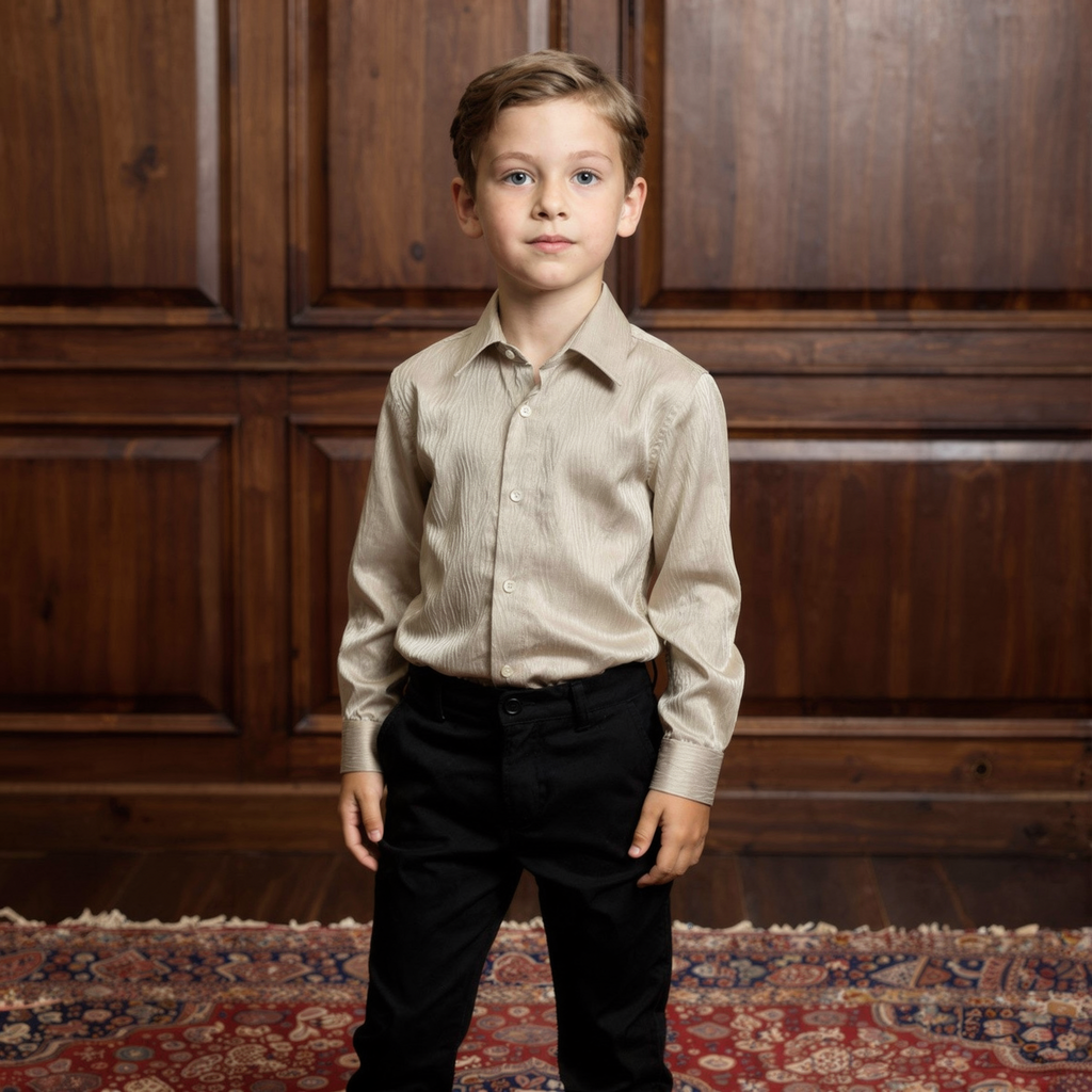 Textured Beige Shirt