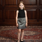Elegant Satin Skirt for Girls - Feminine Trim