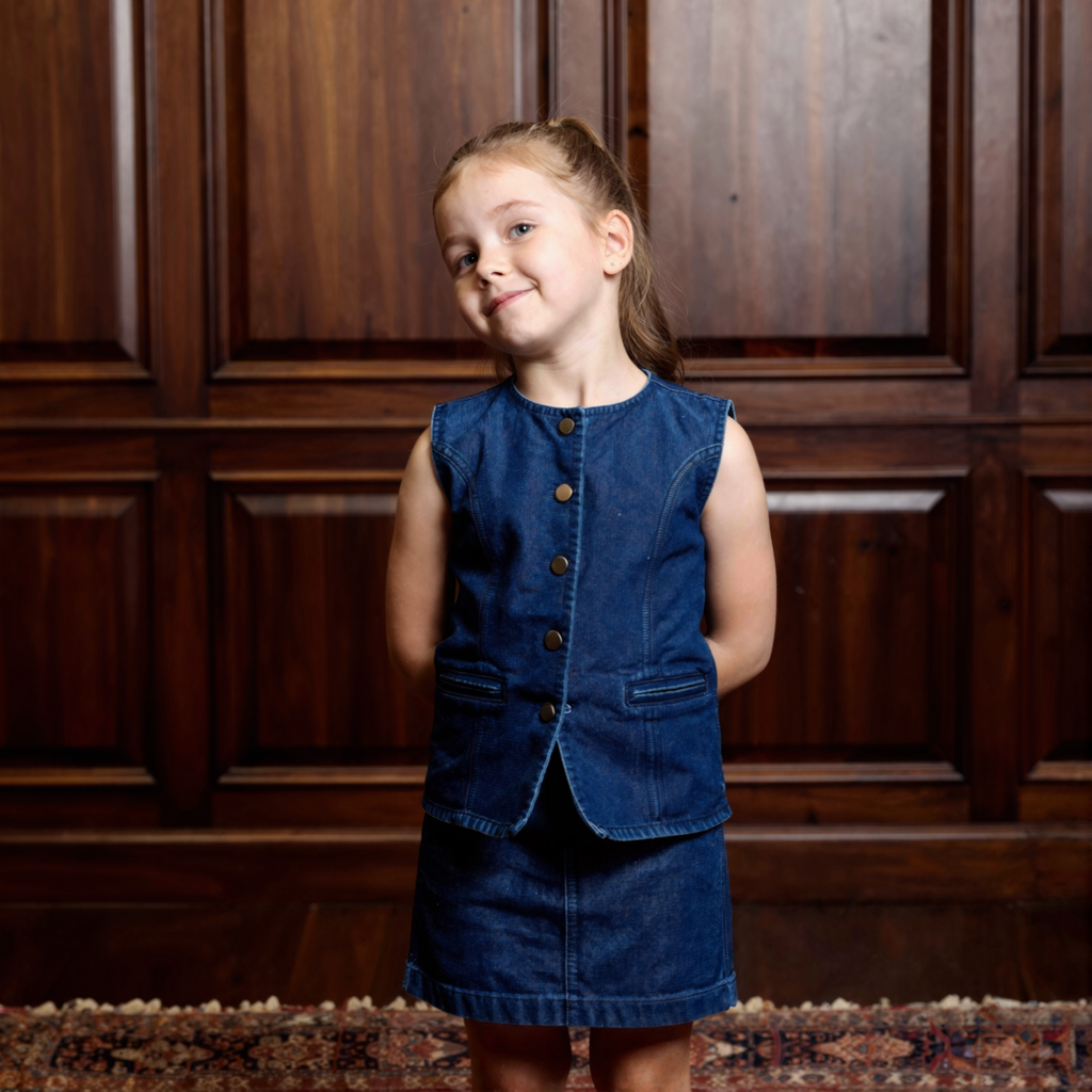 Mini Denim Utility Co-ord Set