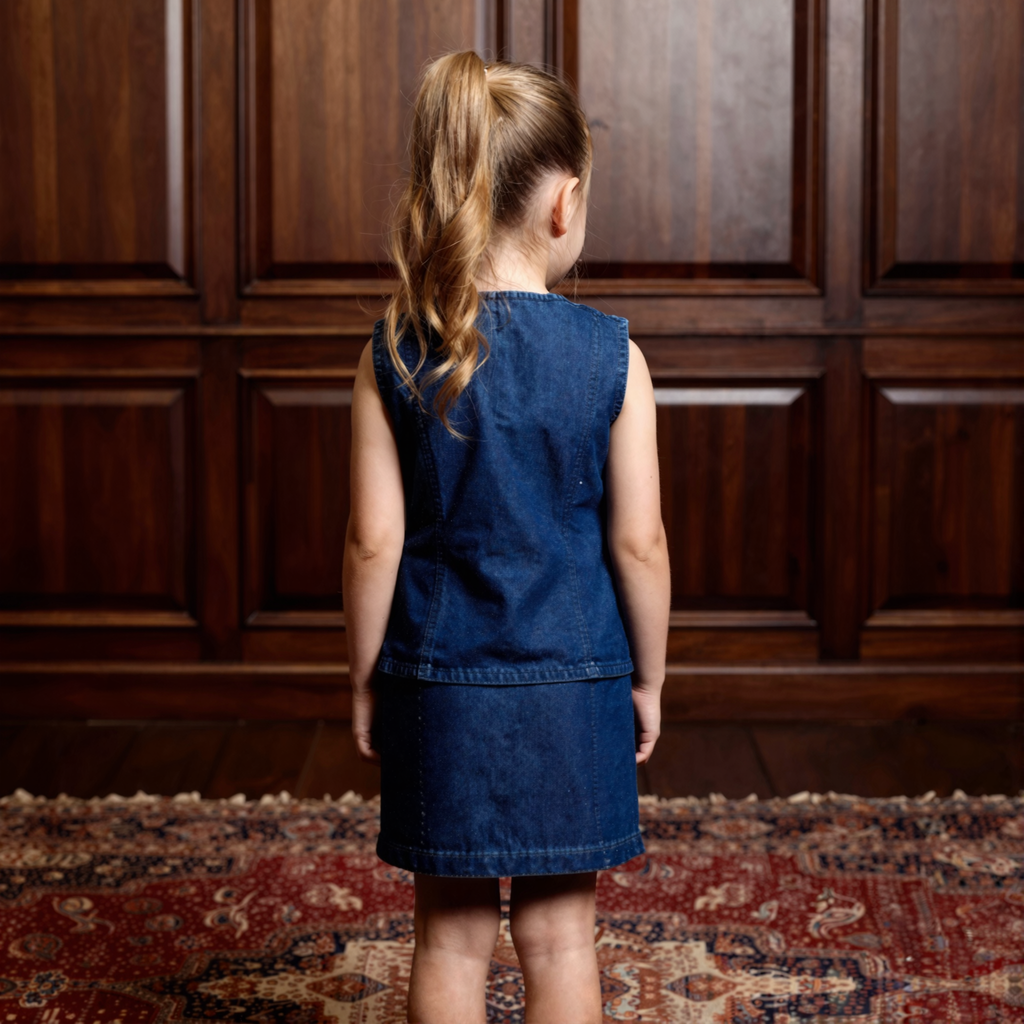 Mini Denim Utility Co-ord Set