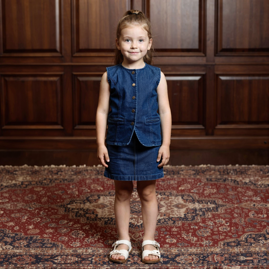 Mini Denim Utility Co-ord Set