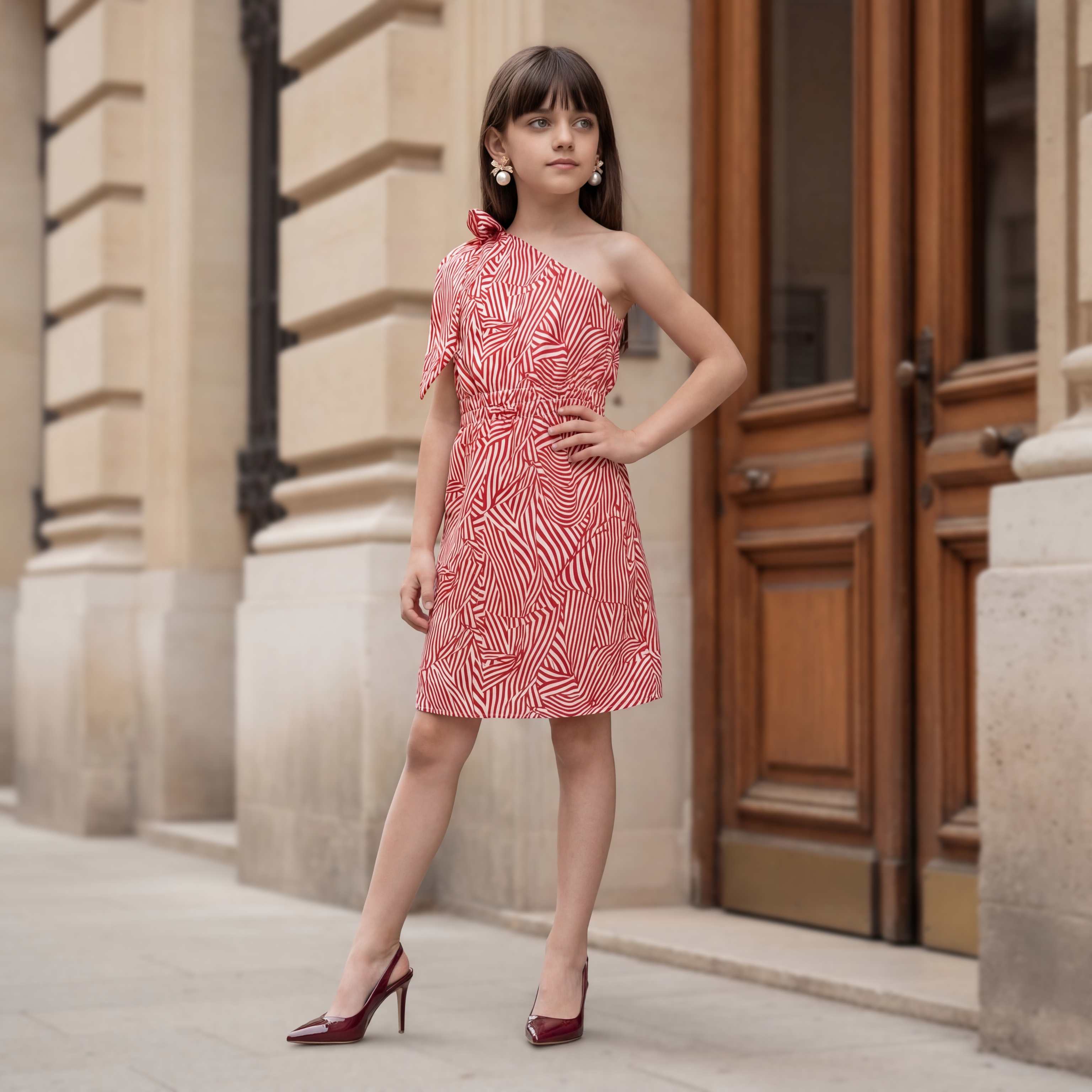 Signature One-Shoulder Prisma Dress