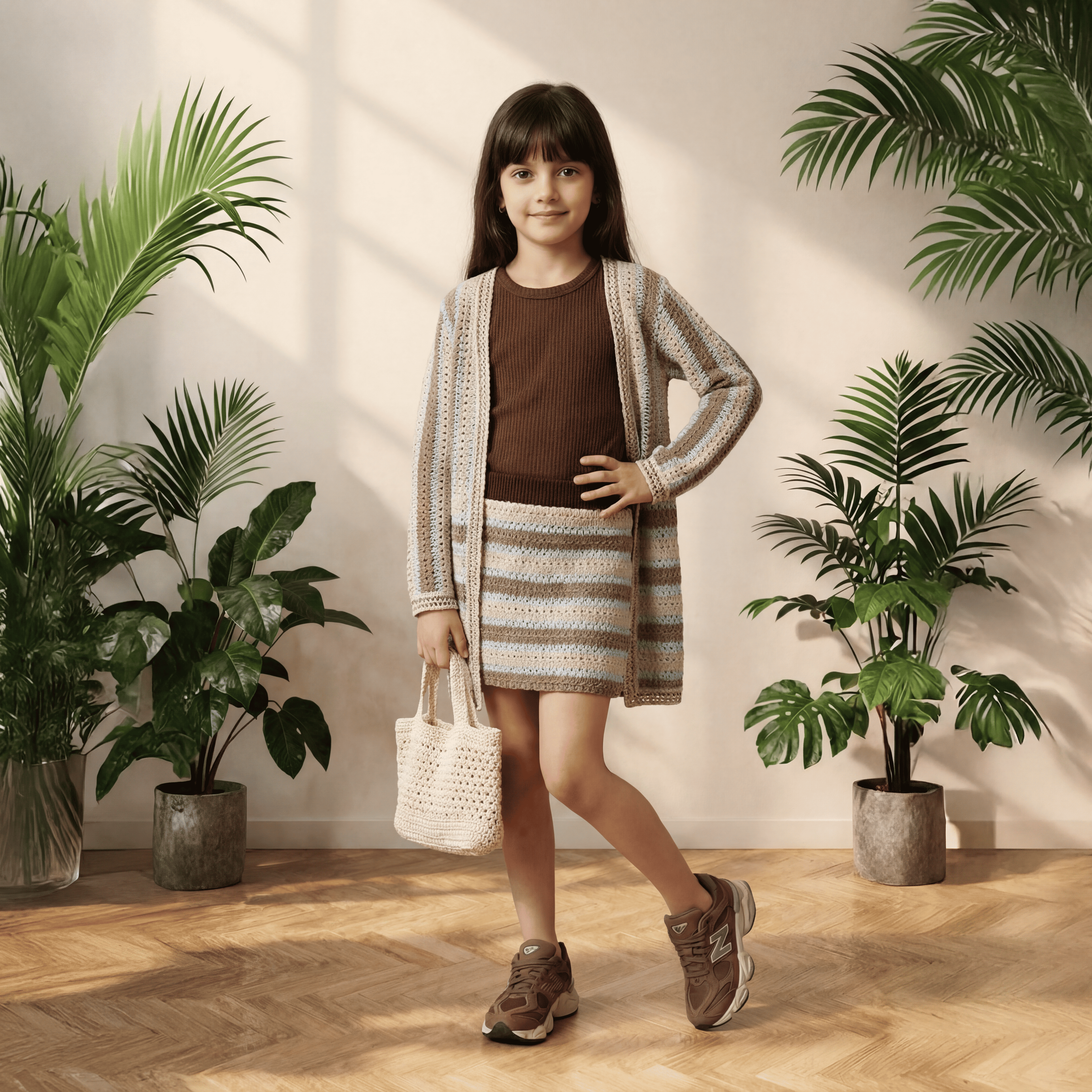 3 piece co-ord set with cardigan