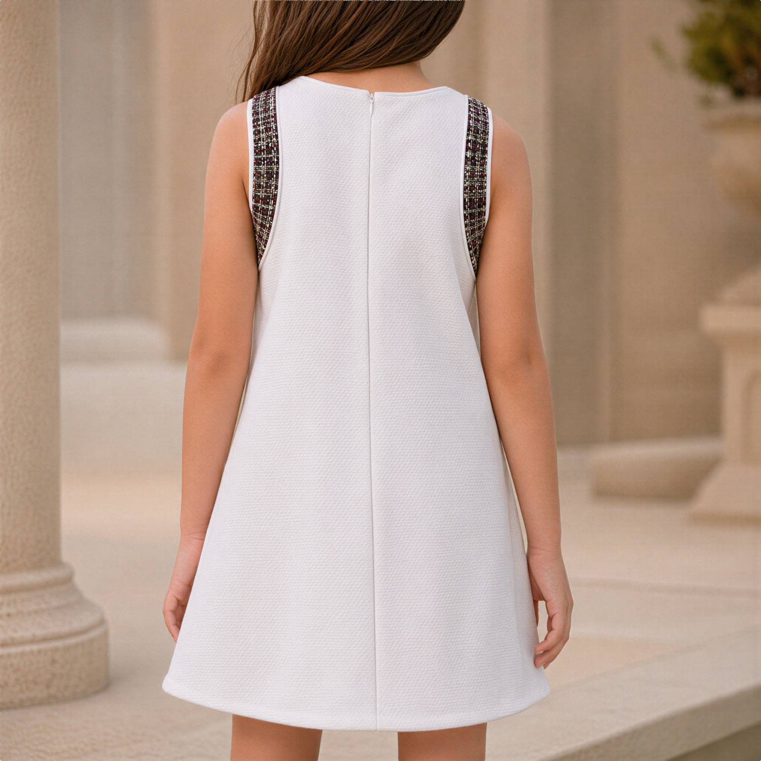 The Little Duchess Dress | Girls White A-Line Party Dress