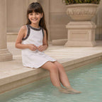 The Little Duchess Dress | Girls White A-Line Party Dress