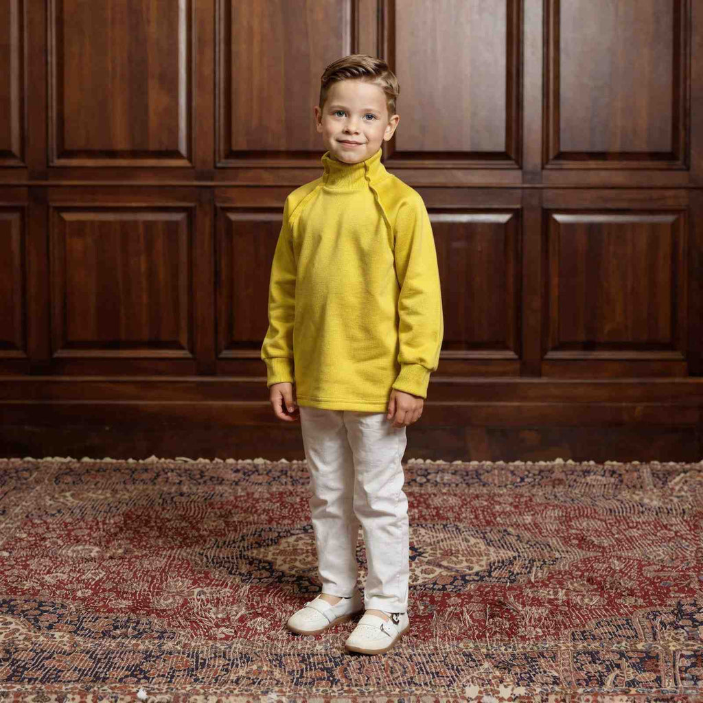 high neck 100% cotton breathable full sleeves sweatshirt for boys 