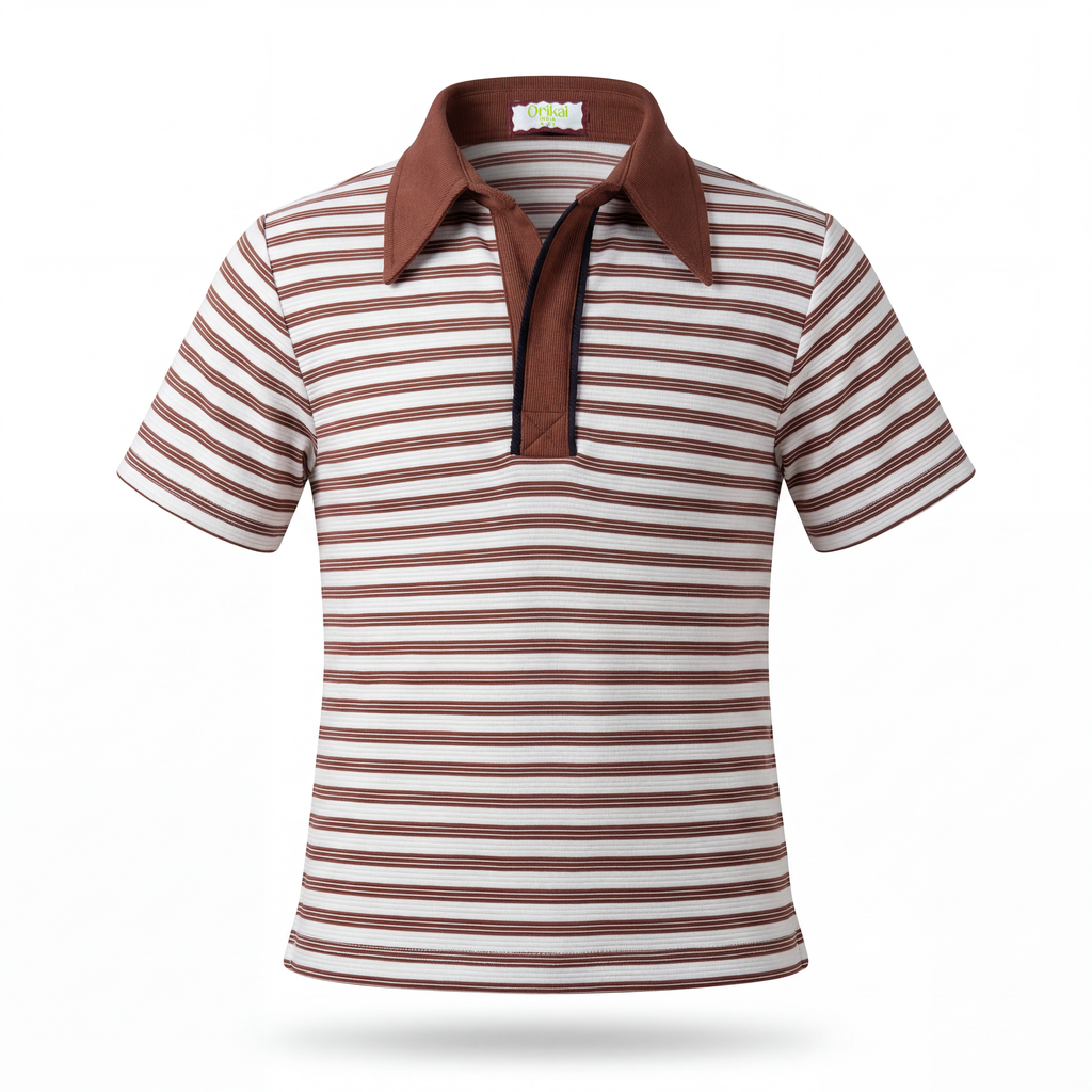 Crossline Knit T-Shirt